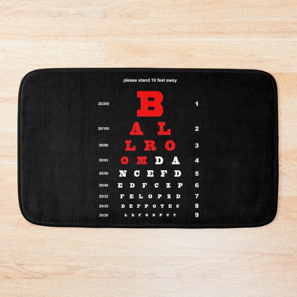 Item preview, EYE TEST CHART - BALLROOM DANCE designed and sold by KoolDsignsDANCE.