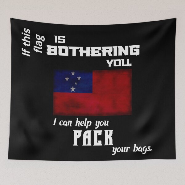 Item preview, Samoan flag - pack your bags designed and sold by 2Girls1Shirt.
