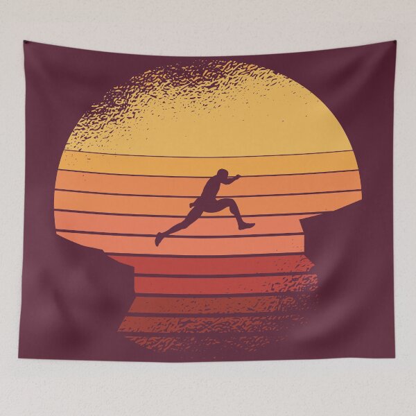 Item preview, Sportsman in retro sunset designed and sold by EinfachKlim.