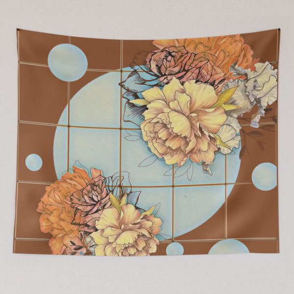 Aperçu de l'œuvre Motif floral - Caramel créée et vendue par klou-art.