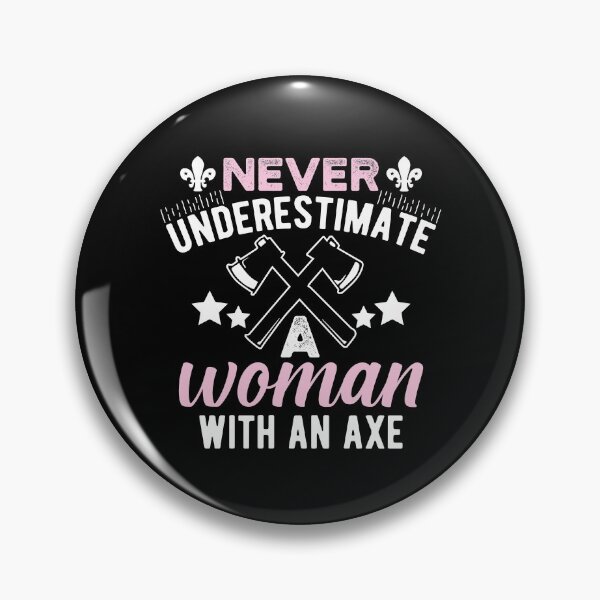 Item preview, Woman With An Axe Funny Axe Throwing designed and sold by Scratches Tees.