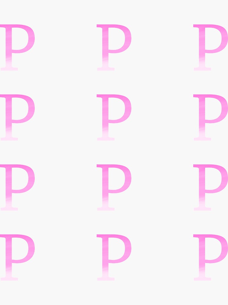 Pink Letter S Sticker for Sale by TheMonogramShop