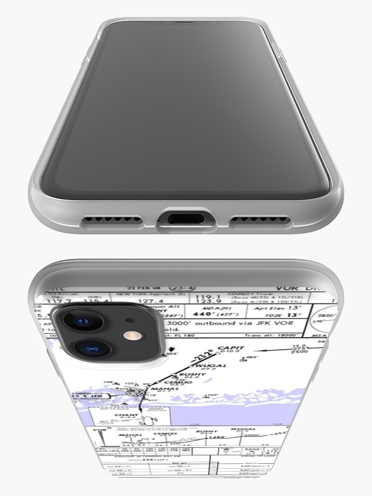 "Aviation Chart KJFK New York" iPhone Case & Cover by filfilip