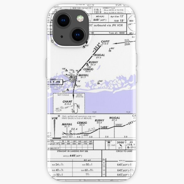 Aviation Chart KJFK - New York iPhone Soft Case