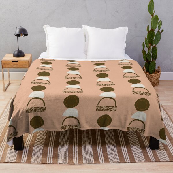Item preview, Midcentury Modern Geometric Abstract In Desert Colors designed and sold by HappyPeeps.