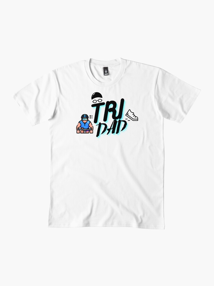 Thumbnail 2 of 4, Premium T-Shirt, Triathlon Dad designed and sold by Yoyobloggers.