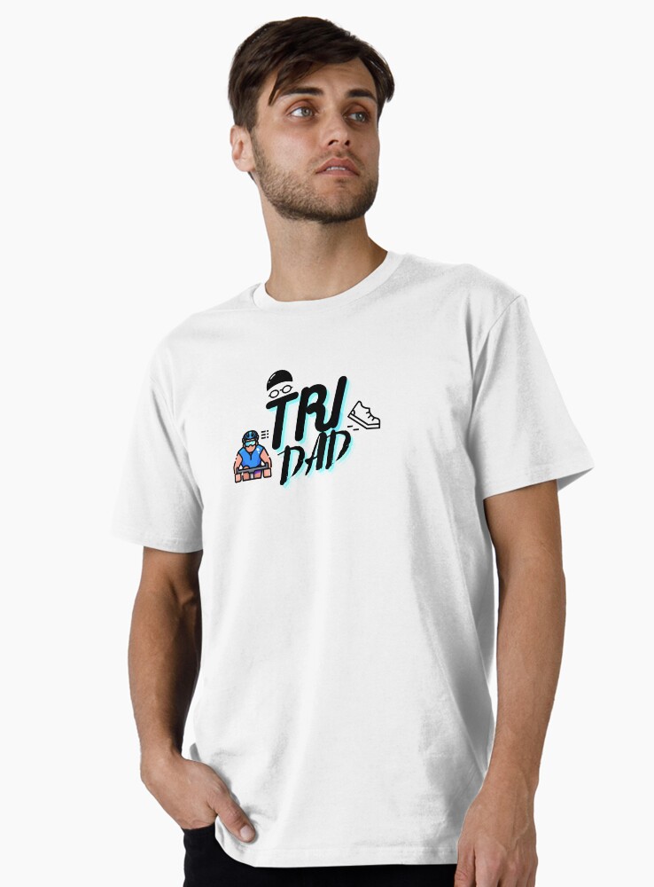 Thumbnail 1 of 4, Premium T-Shirt, Triathlon Dad designed and sold by Yoyobloggers.