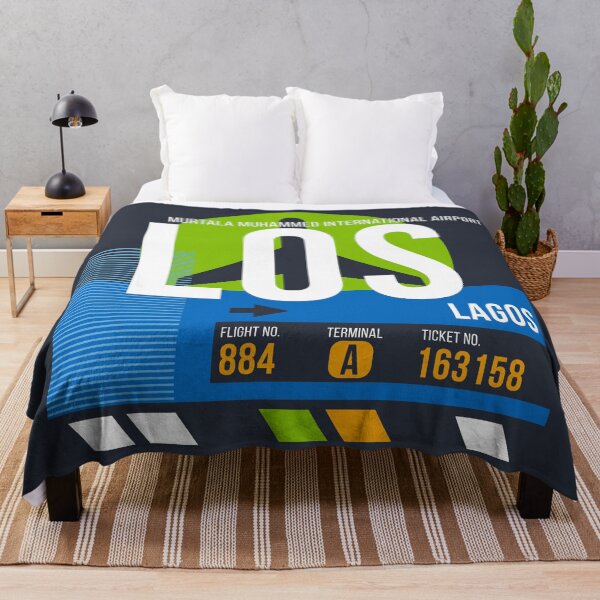 Item preview, Lagos, Nigeria (LOS) Airport Code Baggage Tag designed and sold by SLAG-Creative.