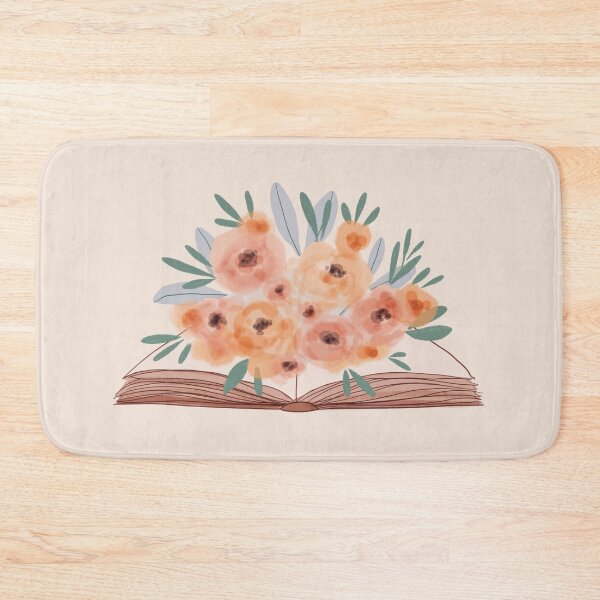 Item preview, Watercolor floral burst on open book designed and sold by owlcreates.