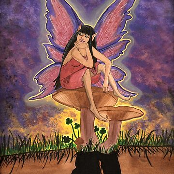 Artwork thumbnail, Field Blewit Shroom Fae by Carol Ochs