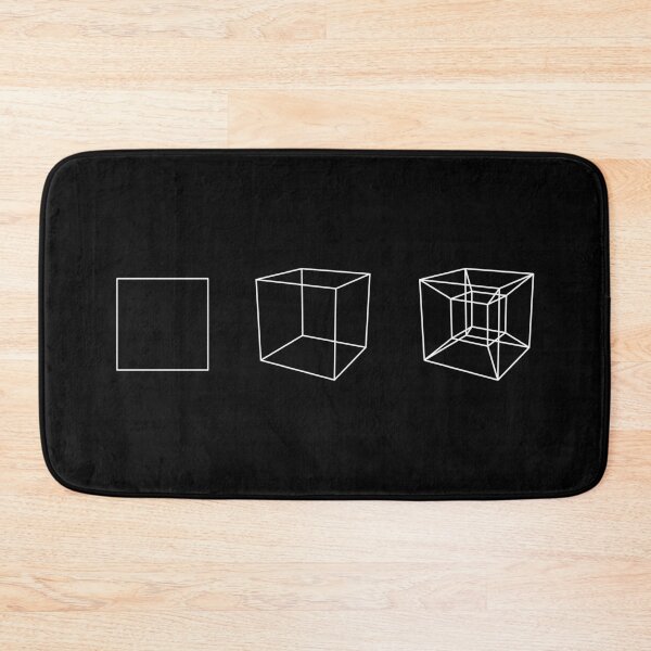 Item preview, Square, Cube, Hypercube (White) designed and sold by GalacticEmpire.