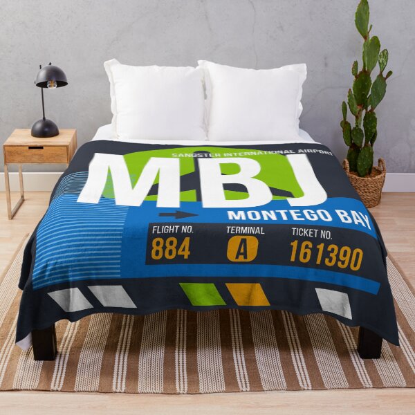 Item preview, Montego Bay, Jamaica (MBJ) Airport Code Baggage Tag designed and sold by SLAG-Creative.