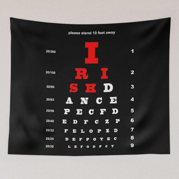 Item preview, EYE TEST CHART - IRISH DANCE designed and sold by KoolDsignsDANCE.