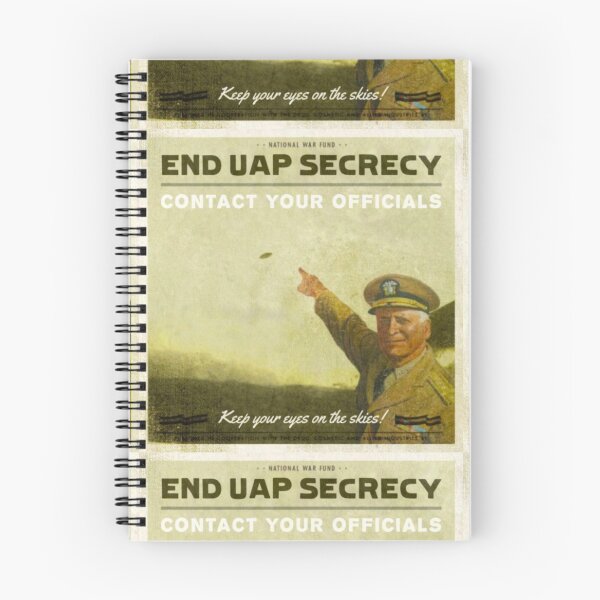 Item preview, Poner fin al secreto de los UAP: contacta a tus funcionarios - Variante retro "General" designed and sold by Dan Zetterström.