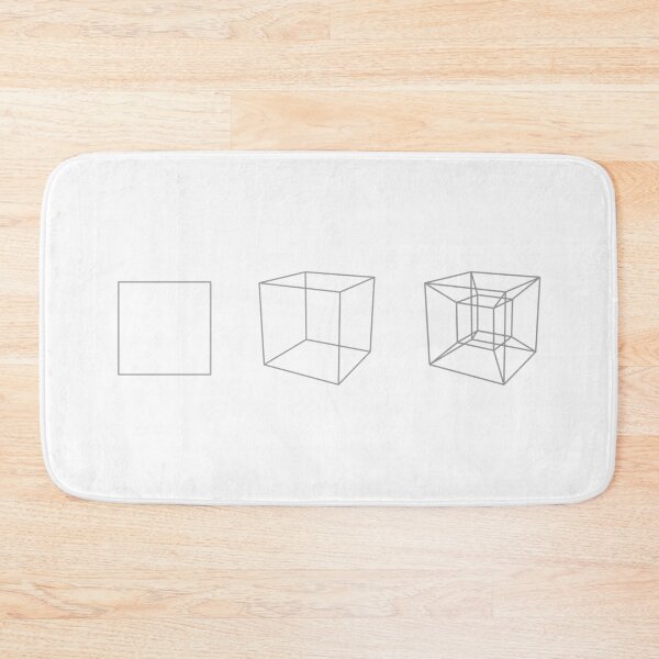 Item preview, Square, Cube, Hypercube (Light Grey) designed and sold by GalacticEmpire.