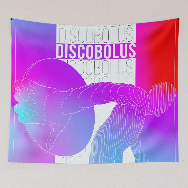 Item preview, Discobolus colorful poster designed and sold by MiVa Tank.