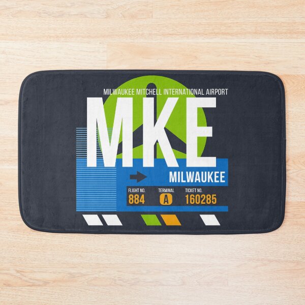 Item preview, Milwaukee, Wisconsin (MKE) Airport Code Baggage Tag designed and sold by SLAG-Creative.