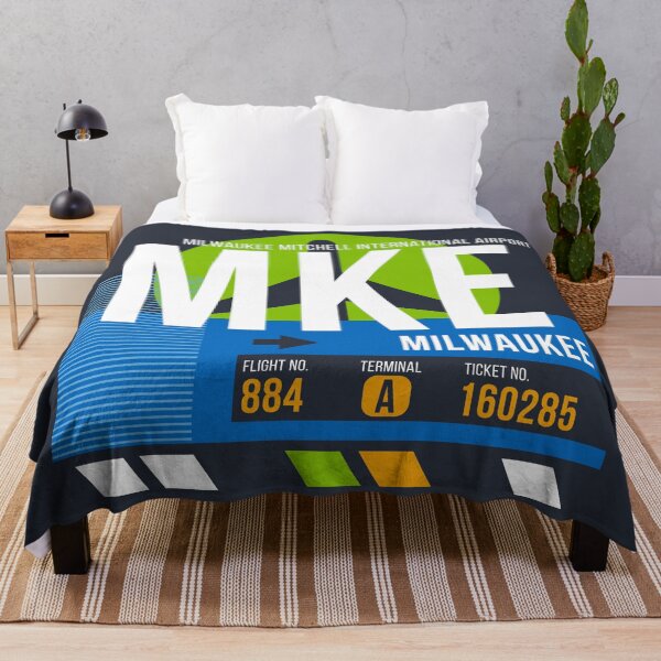 Item preview, Milwaukee, Wisconsin (MKE) Airport Code Baggage Tag designed and sold by SLAG-Creative.