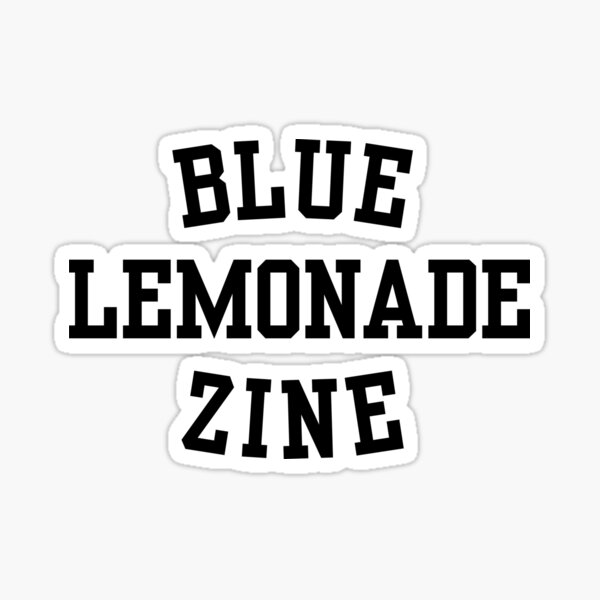 Blue Lemonade Front Sticker