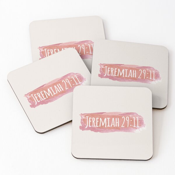 Item preview, Jeremiah 29:11 Watercolor Stroke Rose Gold designed and sold by amazingjoy.