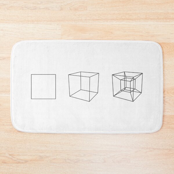 Item preview, Square, Cube, Hypercube (Dark Grey) designed and sold by GalacticEmpire.
