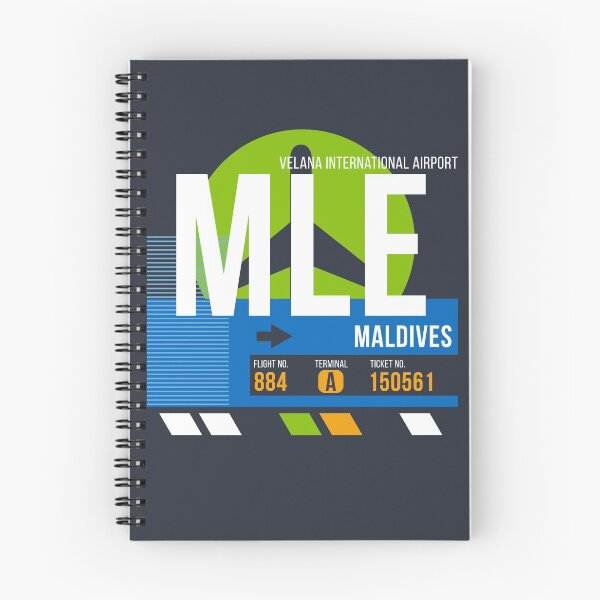 Item preview, Maldives (MLE) Airport Code Baggage Tag designed and sold by SLAG-Creative.