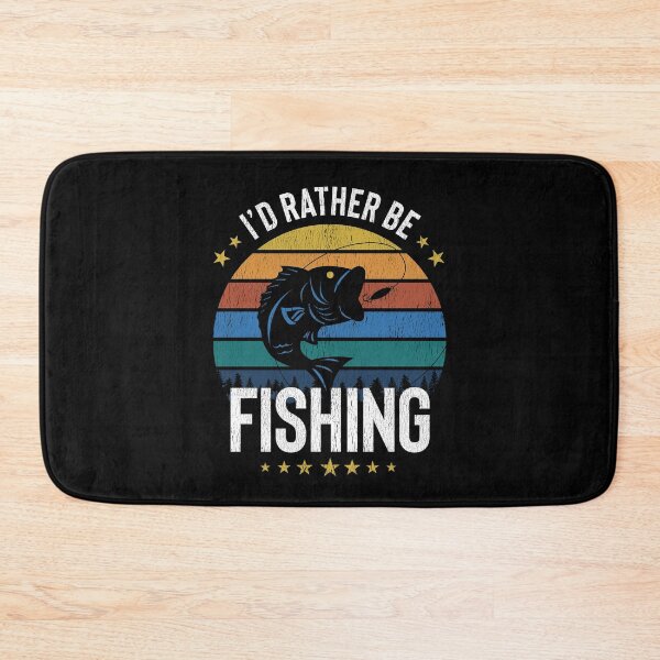 Item preview, I’d Rather Be Fishing, retro distressed design designed and sold by Paul Foreman.