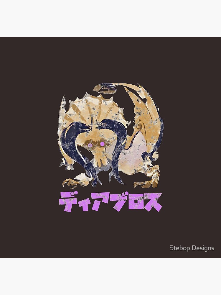 Monster Hunter Rise Diablos Kanji Icon Pin for Sale by Stebop Designs