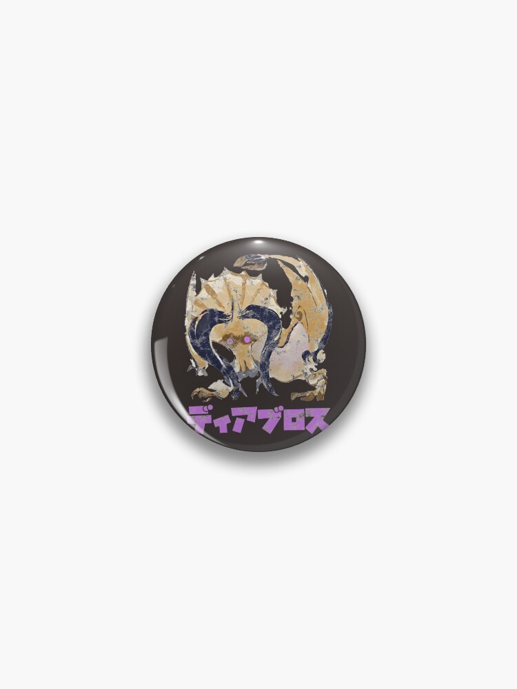 Monster Hunter Rise Diablos Kanji Icon Pin for Sale by Stebop Designs