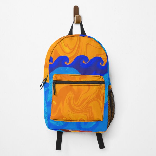 Item preview, Boat on waves and fiery sky  designed and sold by CatJohnCranston.