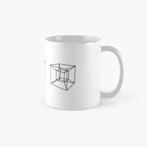 Item preview, Square, Cube, Hypercube (Black) designed and sold by GalacticEmpire.