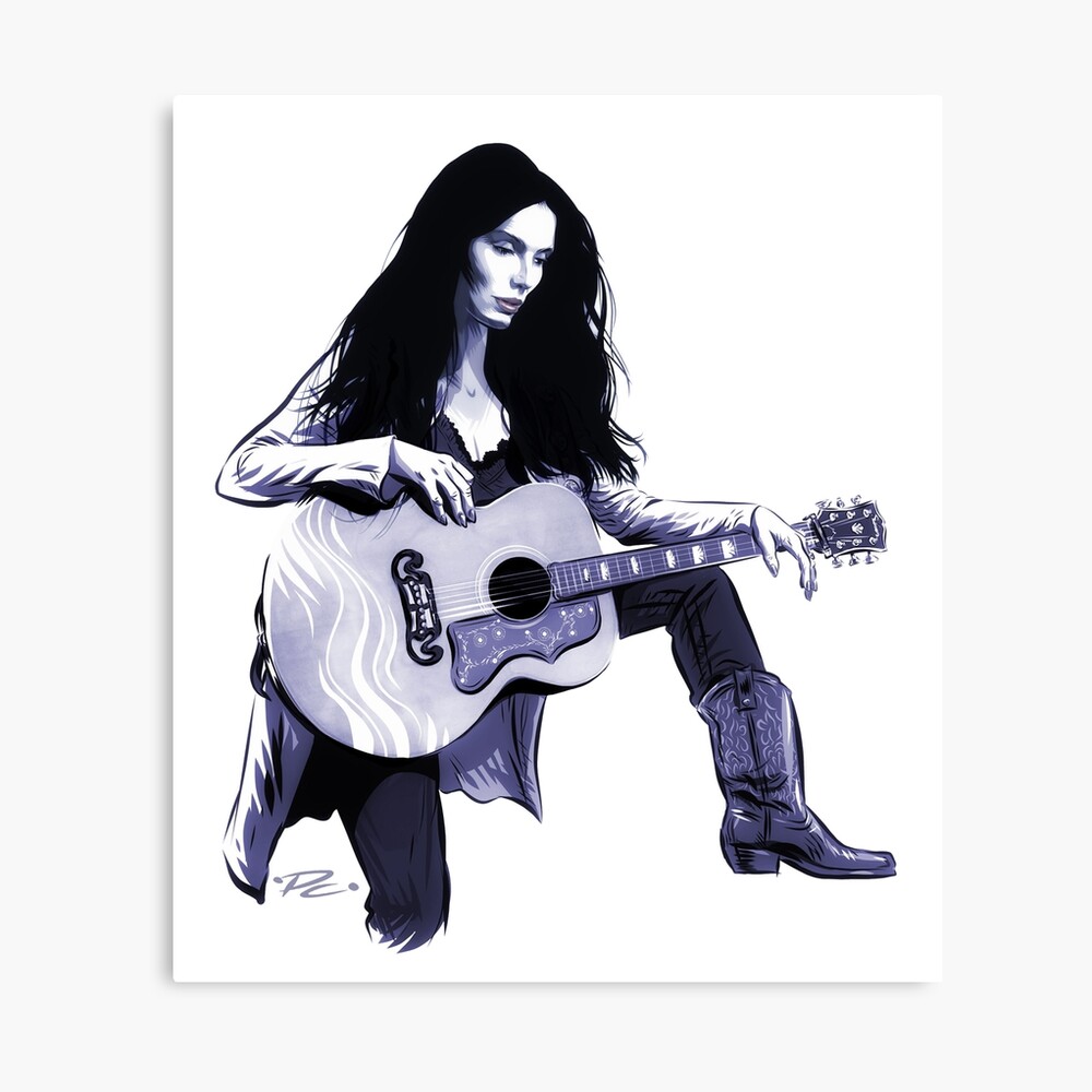 Emmylou Harris - An illustration by Paul Cemmick