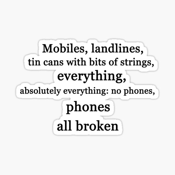 Ianto & Phones Sticker