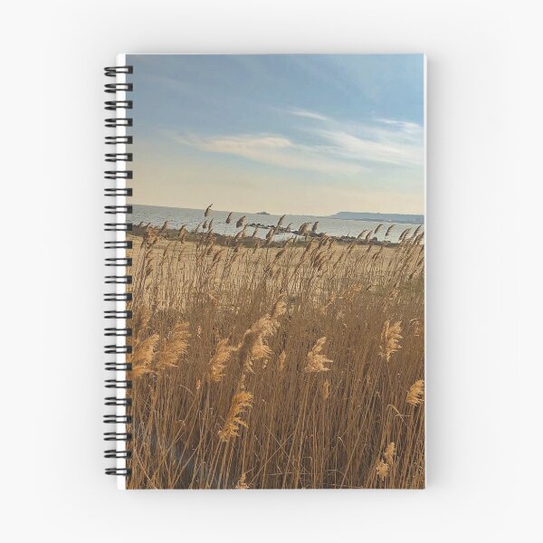 Item preview, Pampas Grass against a blue cloudy sky at the beach designed and sold by Svlgsm.