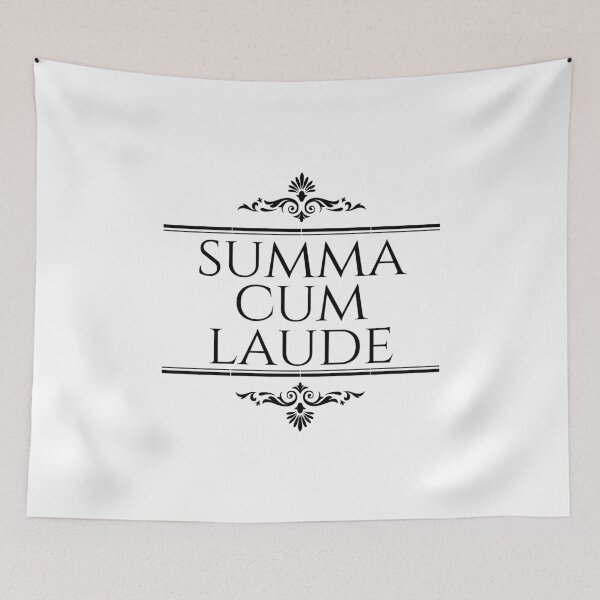 Item preview, Summa Cum Laude With The Greatest Praise Stacked Black designed and sold by ElementJourney.