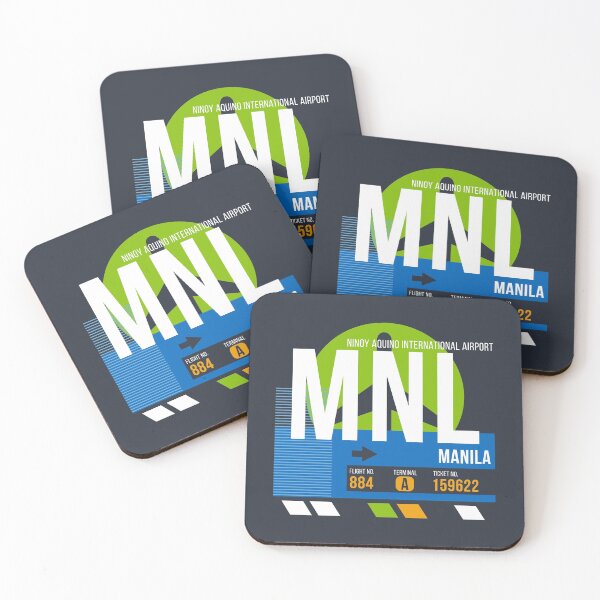 Item preview, Manila, Philippines (MNL) Airport Code Baggage Tag designed and sold by SLAG-Creative.