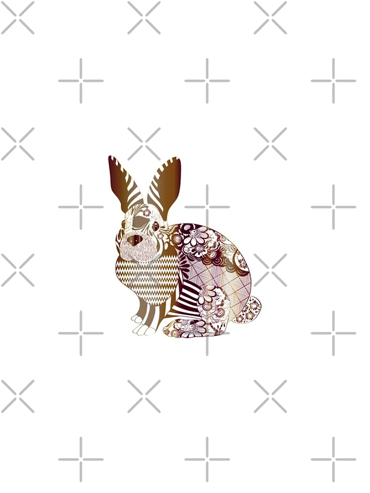 Thumbnail 4 of 4, iPhone Case, Copper Patterned Bunny Rabbit designed and sold by Labradoodlesetc.