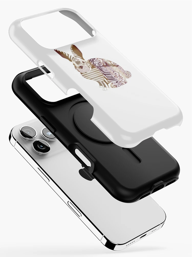 Thumbnail 2 of 4, iPhone Case, Copper Patterned Bunny Rabbit designed and sold by Labradoodlesetc.