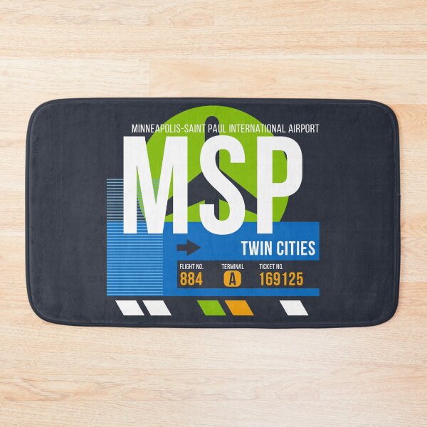 Item preview, Minneapolis-St Paul (MSP) Airport Code Baggage Tag designed and sold by SLAG-Creative.