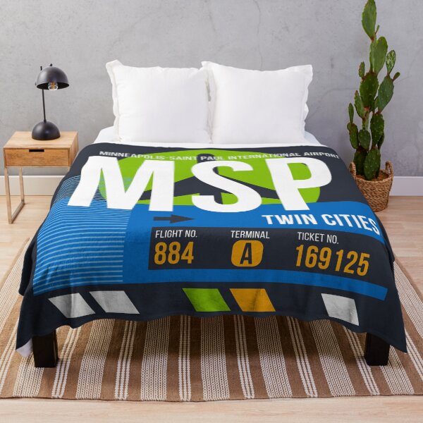 Item preview, Minneapolis-St Paul (MSP) Airport Code Baggage Tag designed and sold by SLAG-Creative.