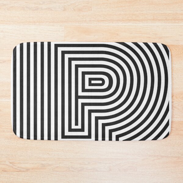 Item preview, Monogram letter "P" in Op Art style designed and sold by TrueType.