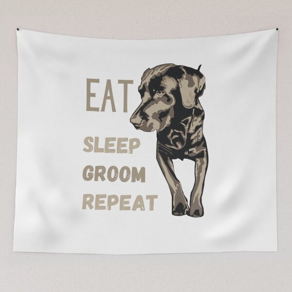 Item preview, Eat Sleep Groom Repeat designed and sold by Labradoodlesetc.