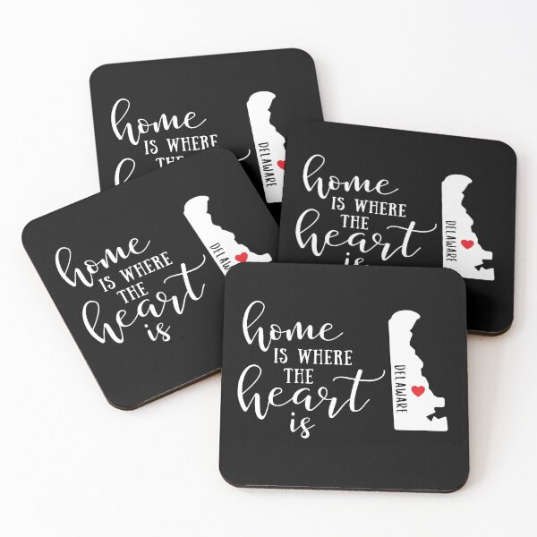 Item preview, Delaware, Home Is Where the Heart Is, Home State designed and sold by ladylaughprints.