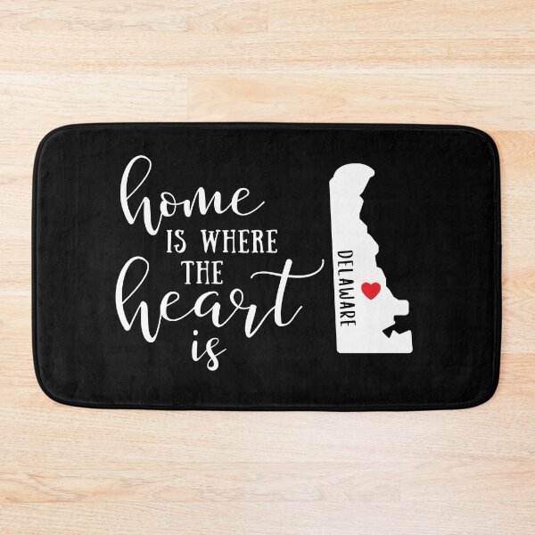 Item preview, Delaware, Home Is Where the Heart Is, Home State designed and sold by ladylaughprints.