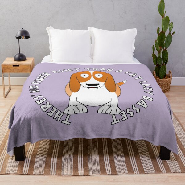 Item preview, There's No Finer Asset Than A Fat Lazy Basset designed and sold by Bugs-Boutique.