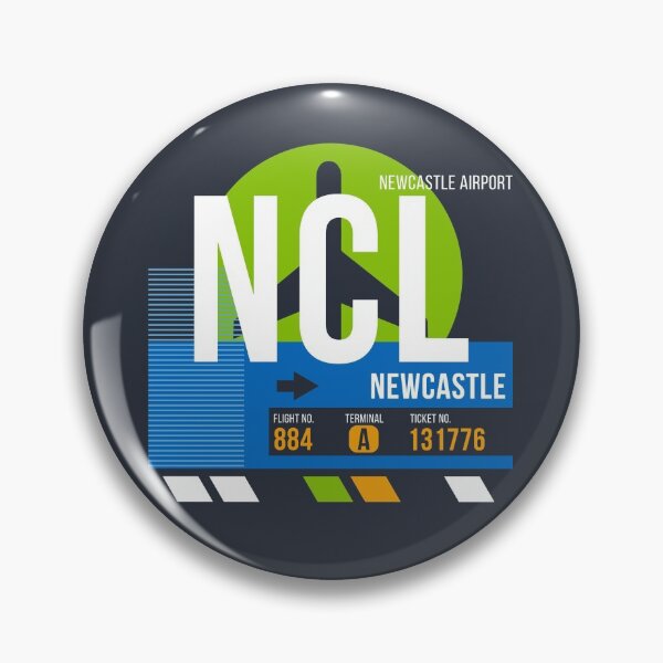 Item preview, Newcastle, England (NCL) Airport Code Baggage Tag designed and sold by SLAG-Creative.