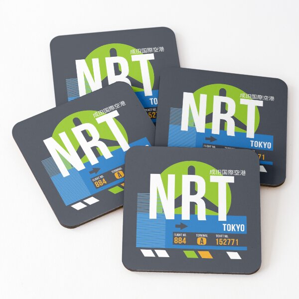 Item preview, Tokyo, Japan (NRT) Airport Code Baggage Tag designed and sold by SLAG-Creative.