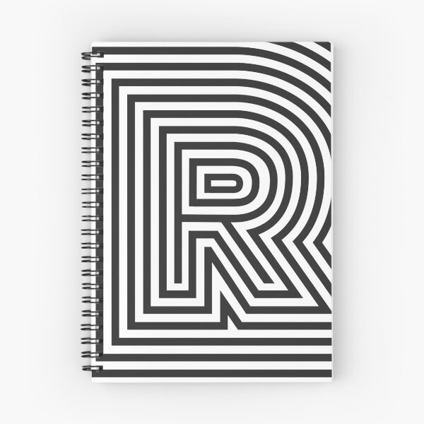 Item preview, Monogram letter "R" in Op Art style designed and sold by TrueType.