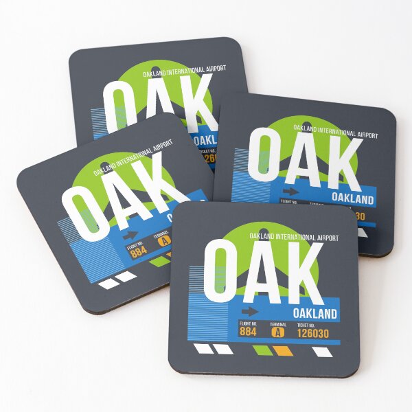 Item preview, Oakland, California (OAK) Airport Code Baggage Tag designed and sold by SLAG-Creative.