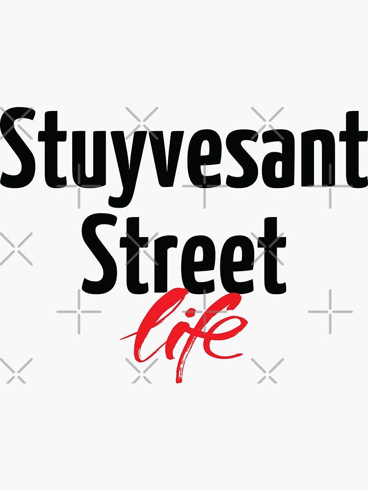 "Stuyvesant Street" Sticker by QueensNewYork Redbubble